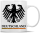 Mug Germany Eagle Silhouette Black with Lettering and Flag Stripe Design