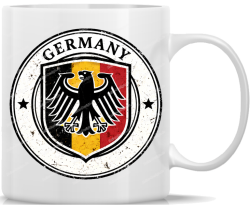 Mug Germany Federal Eagle Emblem Vintage Black Red Gold...