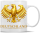 Tasse Kaffeebecher Goldener Bundesadler mit Schriftzug Deutschland in edler Metalloptik