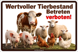 Wertvoller Tierbestand Betreten verboten! - 2