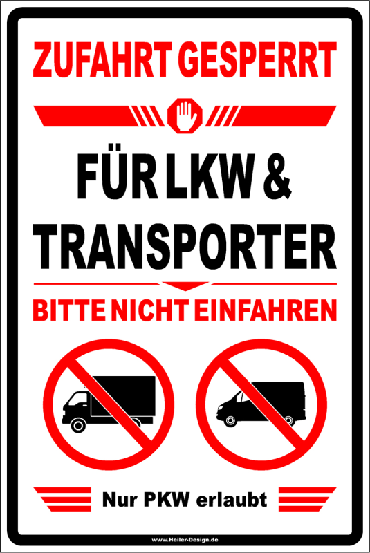 ACCESS CLOSED TO TRUCKS & VANS. PLEASE DO NOT ENTER. Only passenger cars allowed.