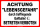 Warnschild Achtung Lebensgefahr durch tieffliegende Golfbälle Betreten verboten!