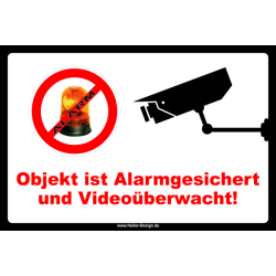 Objekt ist Alarmgesichert und Videoüberwacht!