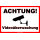 Warning sign Attention! Video surveillance!