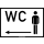 WC Herren Pfeil nach links