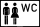 Mens and Ladies Toilets Sign