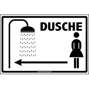Dusche Damen Pfeil nach links