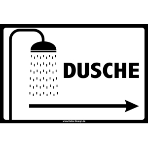 Dusche Pfeil nach rechts