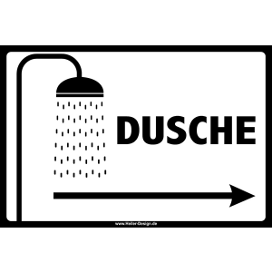 Dusche Pfeil nach rechts