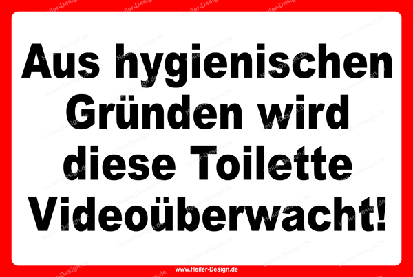 Schilder Verbotsschilder Schild Clo Klo Toiletten WC Allerlei Druck