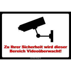 Zu Ihrer Sicherheit wird dieser Bereich Videoüberwacht!