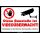 Prohibition sign Construction site under video surveillance No entry