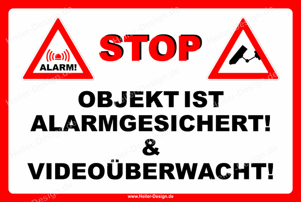 Stop Sign – alarm and CCTV protection