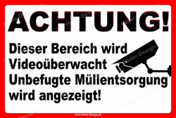 CCTV in Operation Sign – illegal dumping will be...