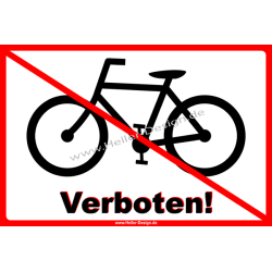 Prohibition Sign Cyclists Prohibited