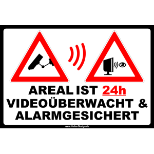 Areal ist 24h Videoüberwacht & Alarmgesichert
