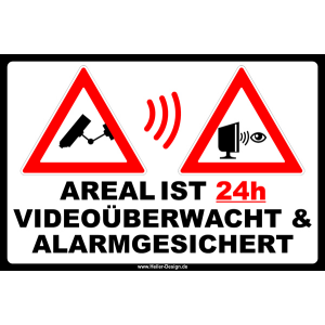 Areal ist 24h Videoüberwacht & Alarmgesichert