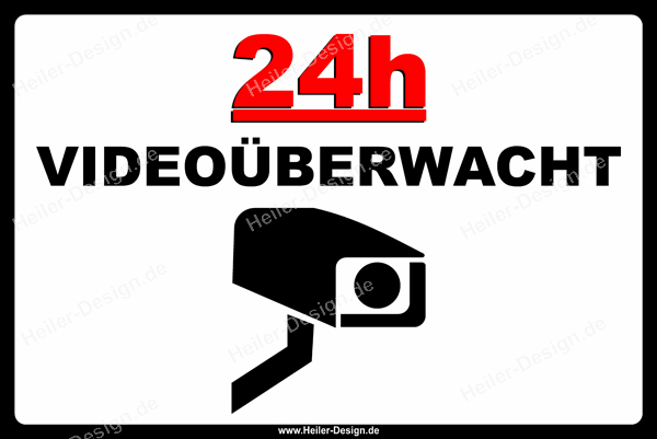 24-hour CCTV Surveillance Sign