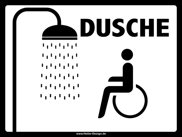 Dusche für Rollstuhlfahrer