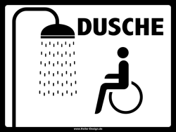 Dusche für Rollstuhlfahrer