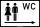 WC Herren und Damen Pfeil nach rechts