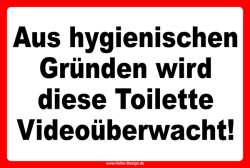 Notice Sign This Toilet Is Under Video Surveillance for...