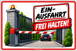 Prohibition Keep Entrance and Exit Clear - 2