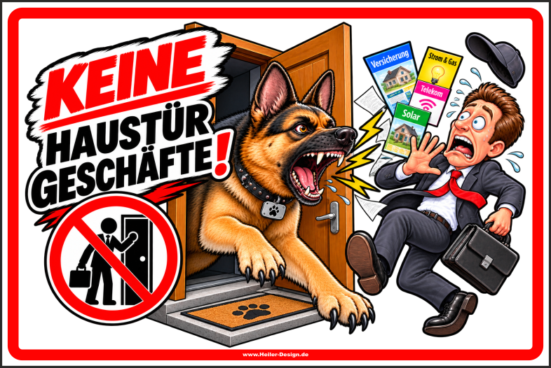 Prohibition sign No door-to-door sales - 2