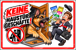 Prohibition sign No door-to-door sales - 2