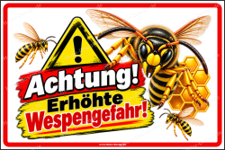 Warning Sign Caution! Increased Wasp Activity!