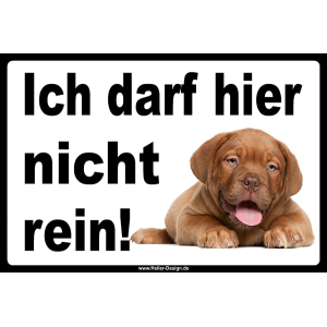 Verbotsschild Ich darf hier nicht rein!