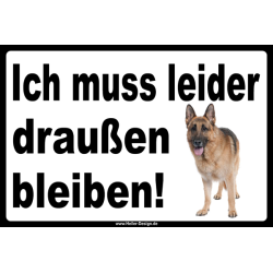 Prohibition sign Dog I must stay outside 3