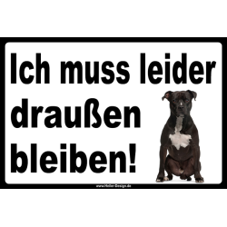 Prohibition sign Dog I must stay outside 4