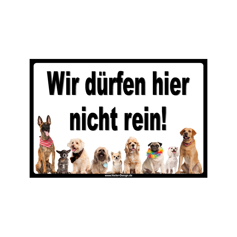 Prohibition sign Dog We are not allowed inside 2