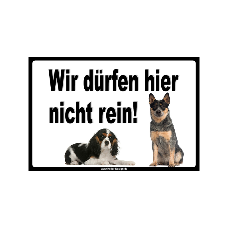 Verbotsschild Hund Wir dürfen hier nicht rein 3