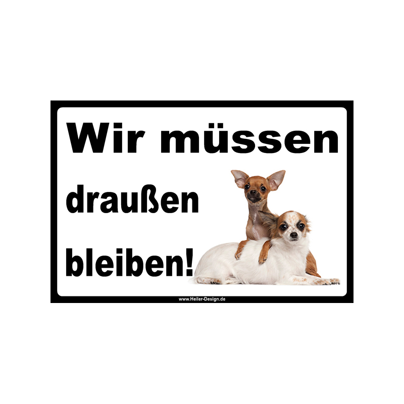 Prohibition sign Dog We must stay outside 3