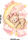Wandtattoo Teddybär auf Sichelmond mit rosa Wolken und Sternen Aquarell
