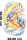Teddy Bear on Crescent Moon Wall Decal with Star Blue Watercolor Boys