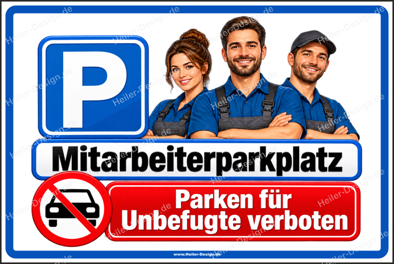 Parking Sign Employee Parking – Unauthorized Parking Prohibited - 1