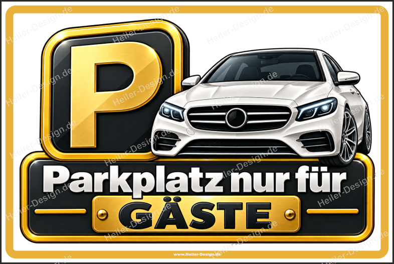 Parkplatz nur für Gäste - 1