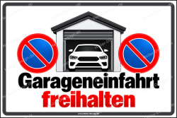 Notice Sign Keep Garage Entrance Clear