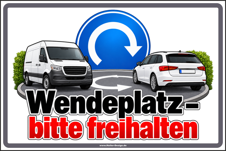 Notice Sign Turning Area – Please Keep Clear