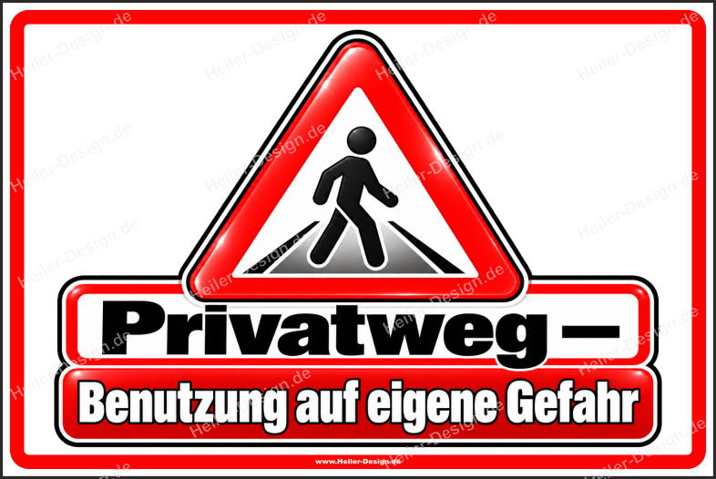 Notice Sign Private Path – Use at Your Own Risk
