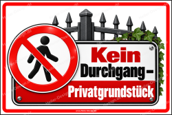 Prohibition Sign No Through Access – Private Property