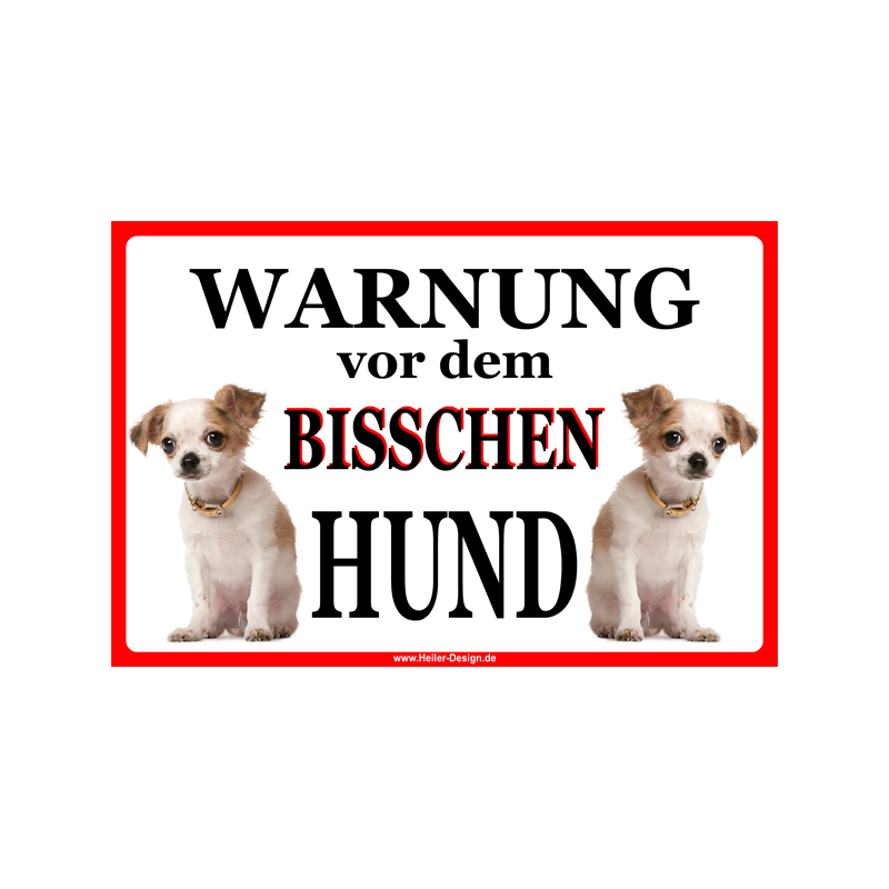 Warning sign Beware of the little dog