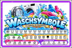 Textilpflegesymbol Pflegesymbol Waschsymbole Piktogramme...