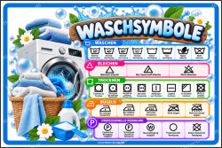Textilpflegesymbol Pflegesymbol Waschsymbole Piktogramme...