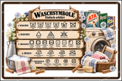 Textilpflegesymbol Pflegesymbol Waschsymbole Piktogramme...