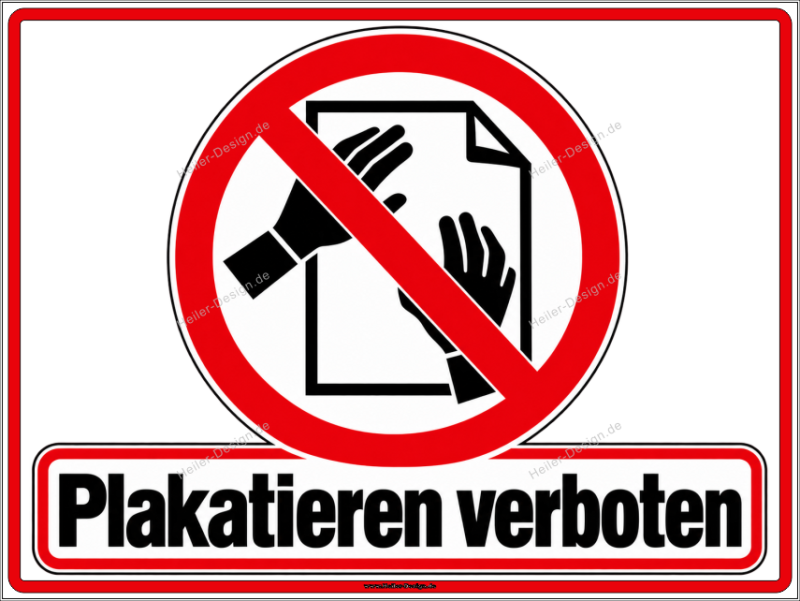 Prohibition Sign No Posting