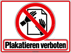 Prohibition Sign No Posting